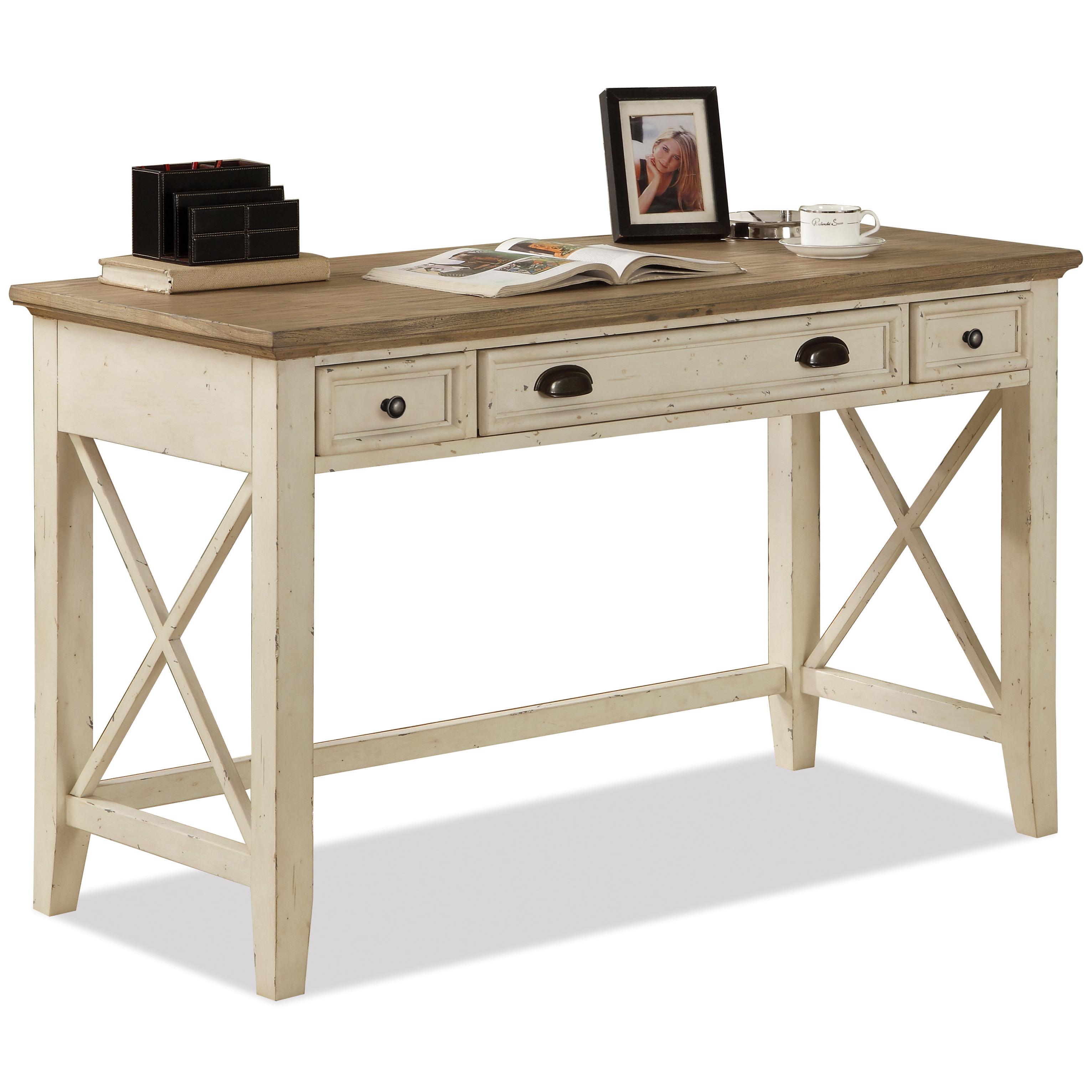 Riverside Furniture Coventry Two Tone Corner Writing Desk & Credenza